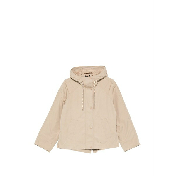 ペニー黒いこと レディース 上衣＆上衣 アウター Hooded raglan-sleeve jacket Neutrals