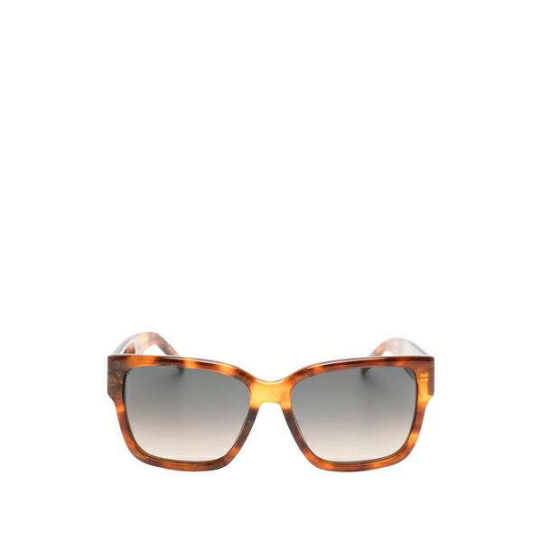 主任者 レディース 黒眼鏡＆アイウェア 付属物 Tortoiseshell-effect square-frame sunglasses Brown