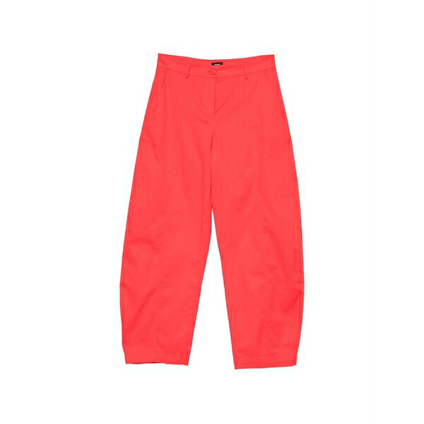 ピンコ レディース 心地よいズボン下 ボトムス Wide-leg tailored trousers Red