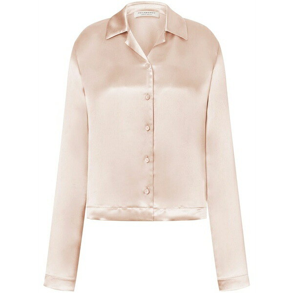 フィロソフィーデロレンゾセラフィーニ レディース シャツ トップス Satin-finish shirt Pink｜asty