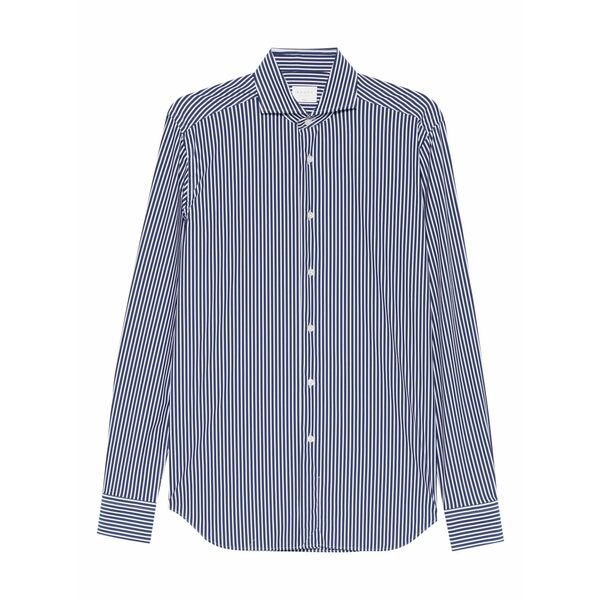 ザカス  メンズ プルオーバー トップス Striped shirt Blue