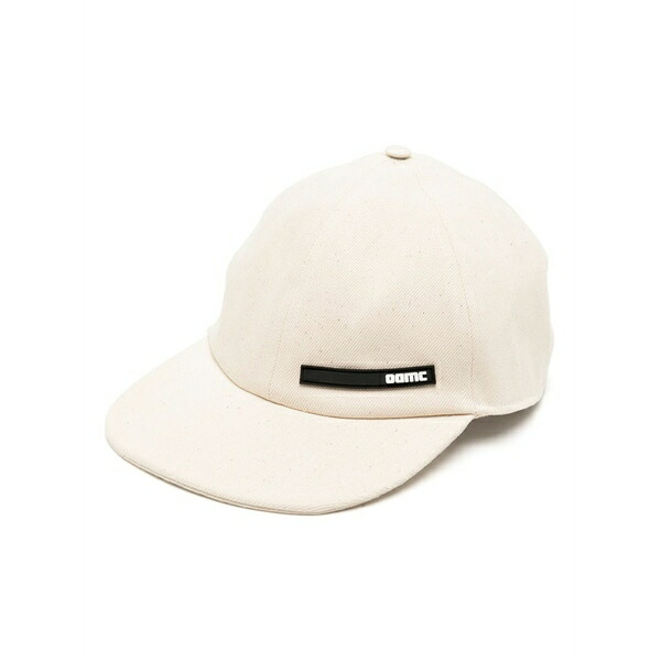 オーエーエムシー メンズ 帽子 アクセサリー Logo-appliqu£ organic cotton cap Neutrals|asty