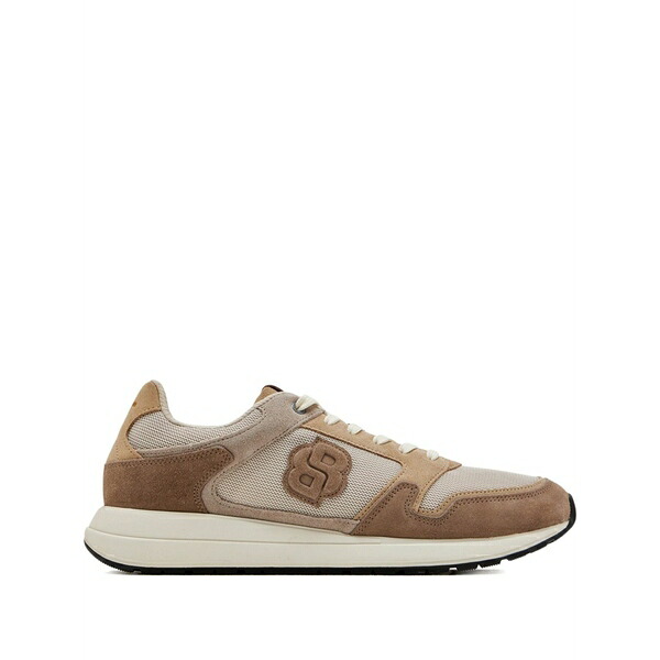 主任者 メンズ スニーカー シューズ Logo-patch sneakers Neutrals