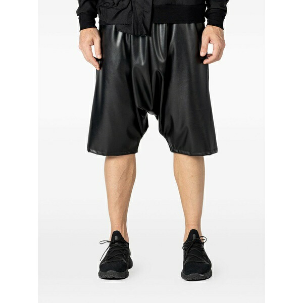 アルケミー メンズ 心地よいズボン下 ボトムス Gathered shorts Black
