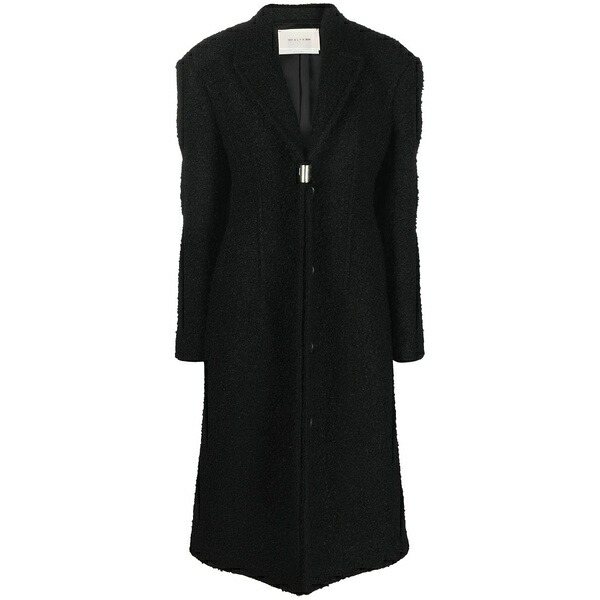 1017 蟻クス 9 エスエム レディース 厚地の外套 アウター Boucl￡-effect hardware-detail coat Black
