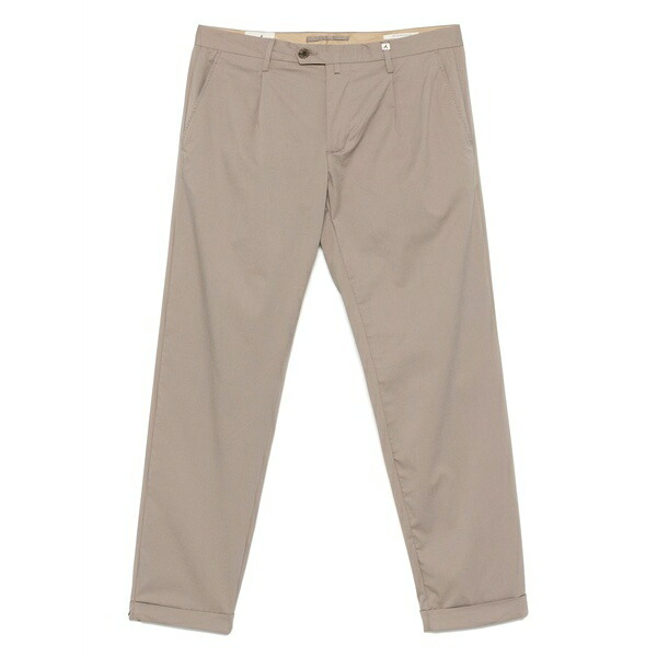 ミース メンズ 心地よいズボン下 ボトムス Pleat-detailed trousers Grey