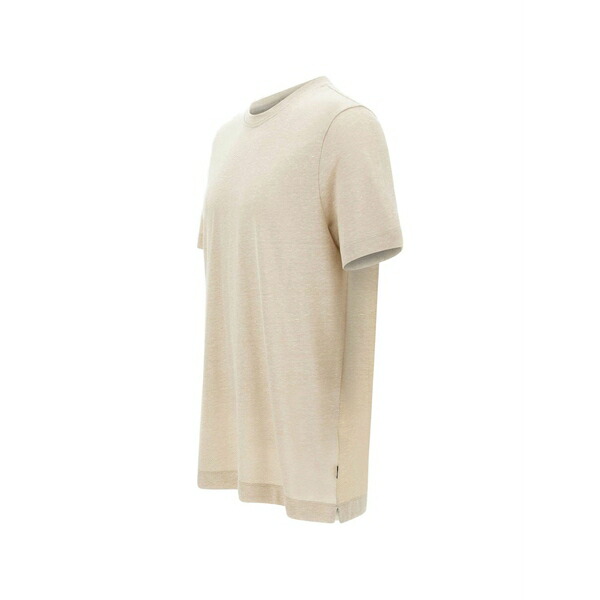 ボス メンズ Tシャツ トップス Thompson t-shirt Neutrals|asty
