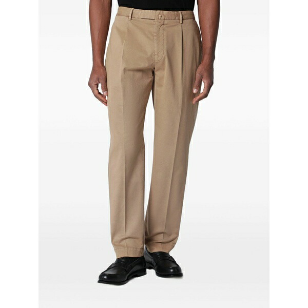 サンタニエロ メンズ 心地好いズボン下 ボトムス Arechi pleated trousers Neutrals
