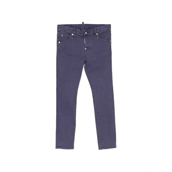 ディースクエアード レディース ジーンズズボン下 ボトムス Logo-tag slim-fit jeans Purple