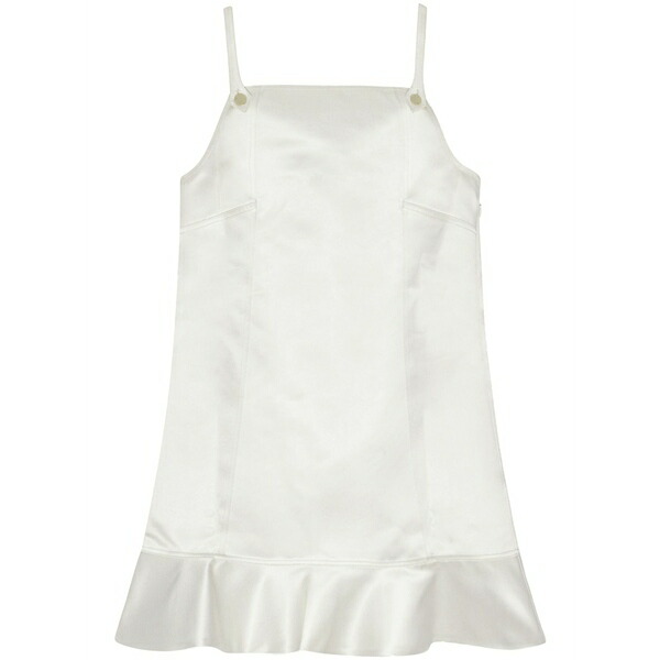 ガニー レディース 衣裳 トップス Flared-hem satin mini dress Neutrals
