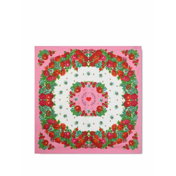 モスキーノ レディース えり巻き・袈裟・えり巻き 付属物 Floral scarf White