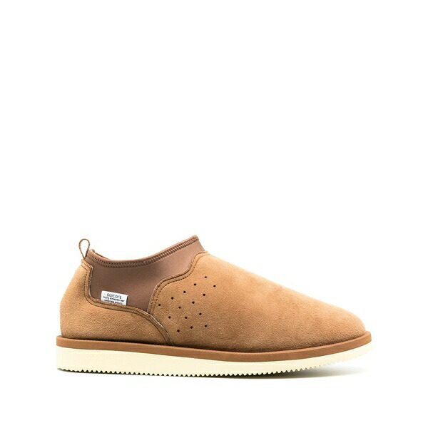 スイコック メンズ サンダル シューズ Ron slip-on suede shoes Brown|asty