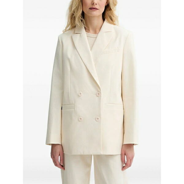 アーペーセー レディース 上衣＆上衣 アウター Double-breasted blazer Neutrals