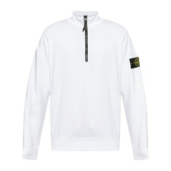 ストーンアイランド メンズ パーカー・スウェットシャツ アウター Compass-badge sweatshirt White