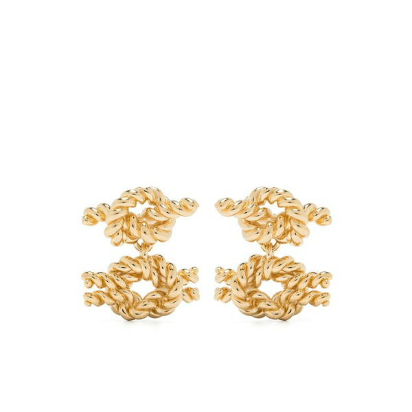 トーテム レディース ピアス＆イヤリング アクセサリー Rope knot earrings Gold｜asty