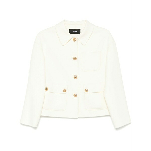 アルマ レディース 上衣＆上衣 アウター Hollywood jacket White