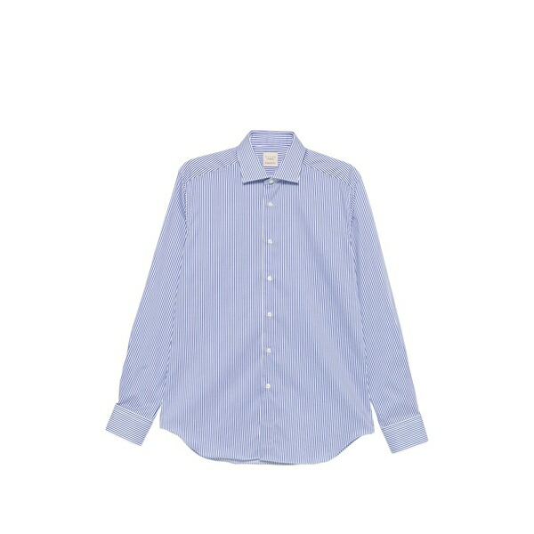 ザカス  メンズ ティーシャツ トップス Bottom fastening shirt Blue