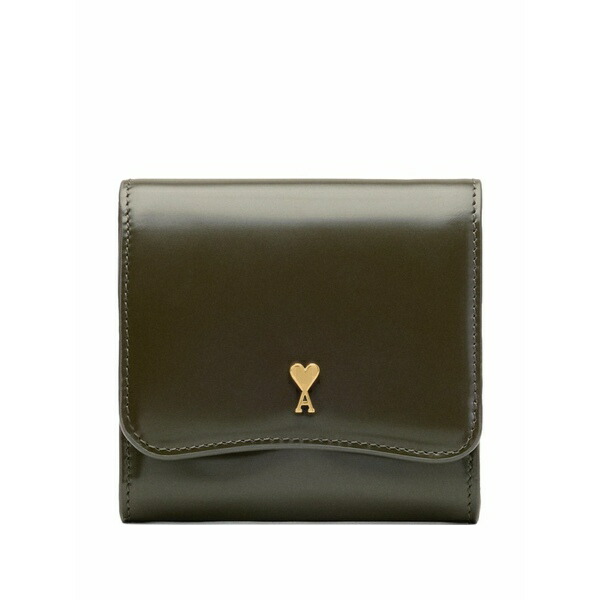 意中の女 メンズ 銭入れ 添え物 Paris paris stud leather wallet Green