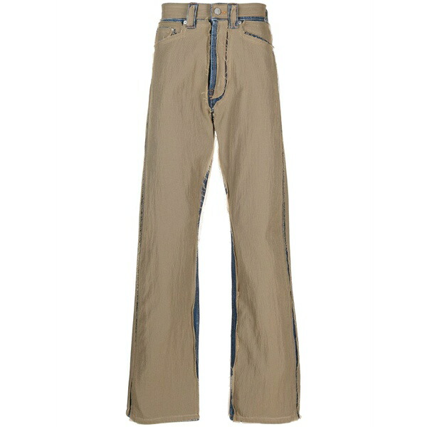 パーム・エンジェルス メンズ 心地よいズボン下 ボトムス Ripstop straight-leg trousers Brown