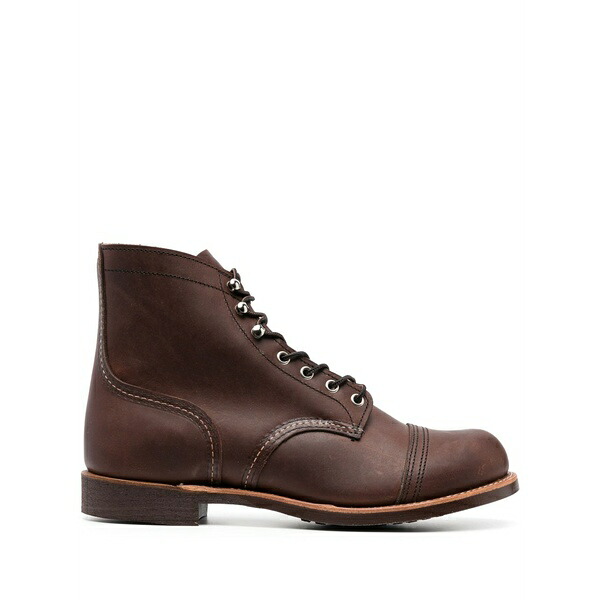 レッドウィング メンズ ブーツ シューズ Iron ranger leather ankle boots Brown｜asty