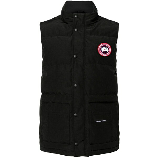カナダグース メンズ 厚地の外套 アウター Freestyle vest Black