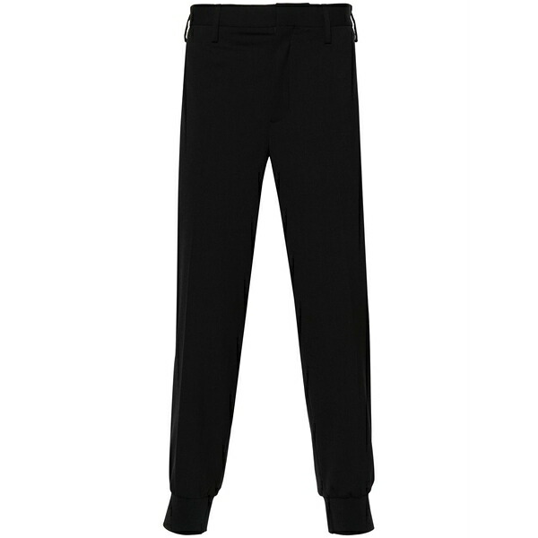 ニールバレット メンズ 心地よいズボン下 ボトムス Mid-rise tapered trousers Black