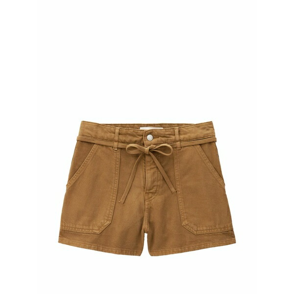 バッシュ レディース 心地好いズボン下 ボトムス Catia tie-waist patch-pocket shorts Neutrals
