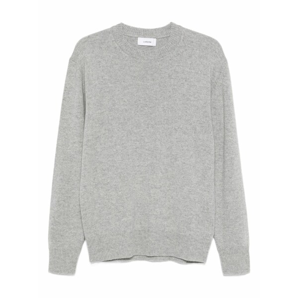 ラルディーニ メンズ 編み物\u0026プルオーバー アウター Ribbed crew-neck sweater Grey