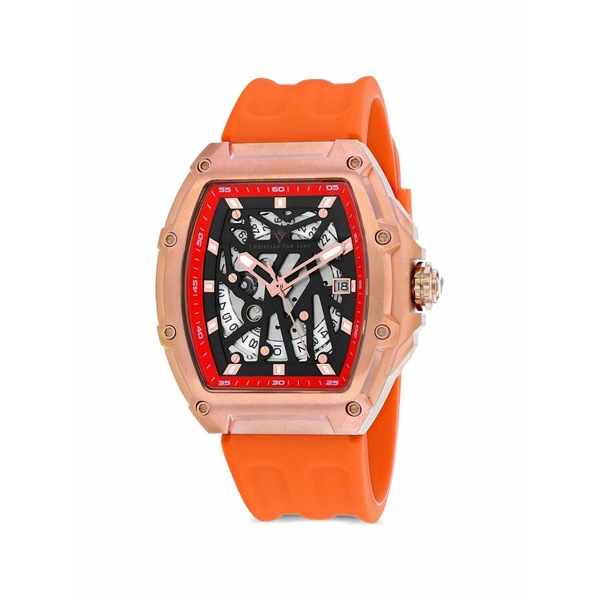 クリスチャンバンサント メンズ ウオッチ 付属物 Odyssey skeleton 50粍 watch Black