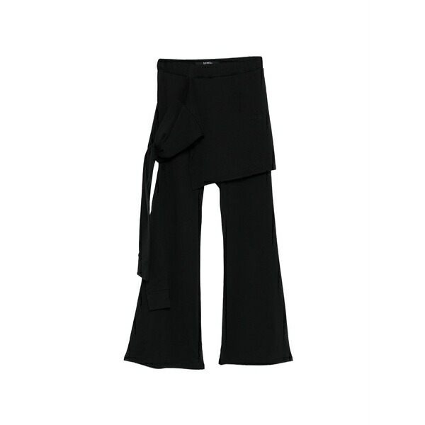 リミフー レディース 心地よいズボン下 ボトムス Layered cotton trousers Black