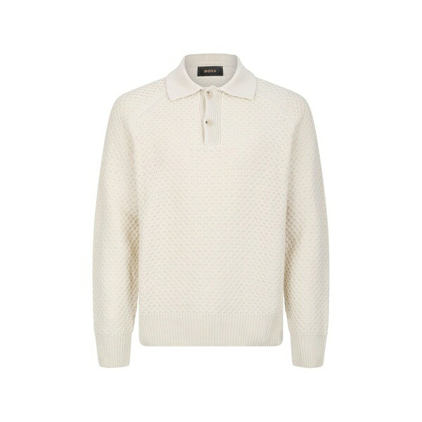 主任者 メンズ スポーツシャツ トップス Cashmere polo shirt Neutrals