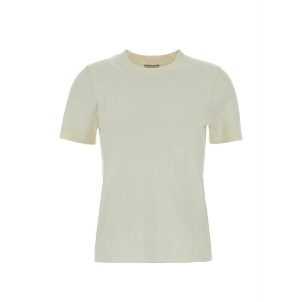 カルバンクライン レディース ティーシャツ トップス Sunny knitted t-shirt White