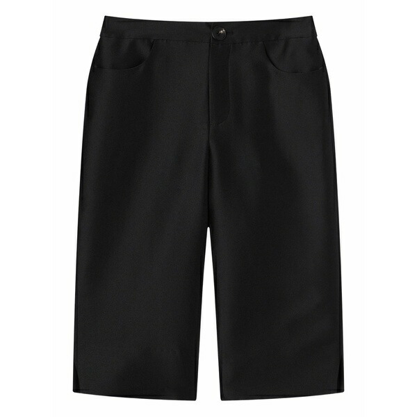 シュシュ/火箸 レディース 心地よいズボン下 ボトムス Side-split shorts Black