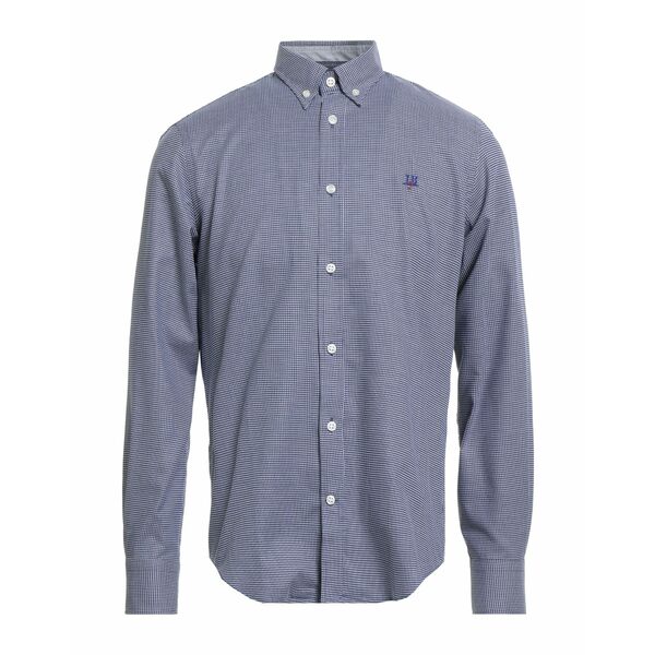 【送料無料】 ハーモント & ブレイン メンズ シャツ トップス Shirts Blue