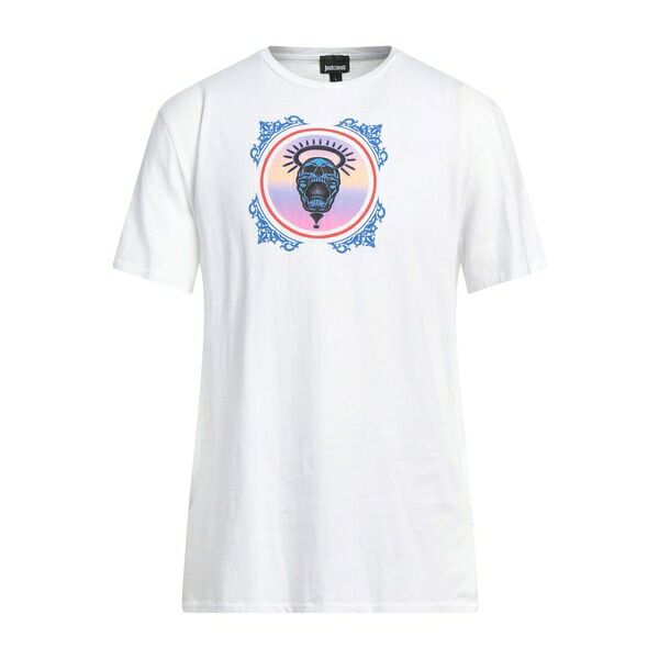 【送料無料】 ロベルトカヴァリ メンズ Tシャツ トップス T-shirts White