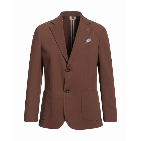 【送料無料】 マッシモ レベッキ メンズ ジャケット&ブルゾン アウター Blazers Brown