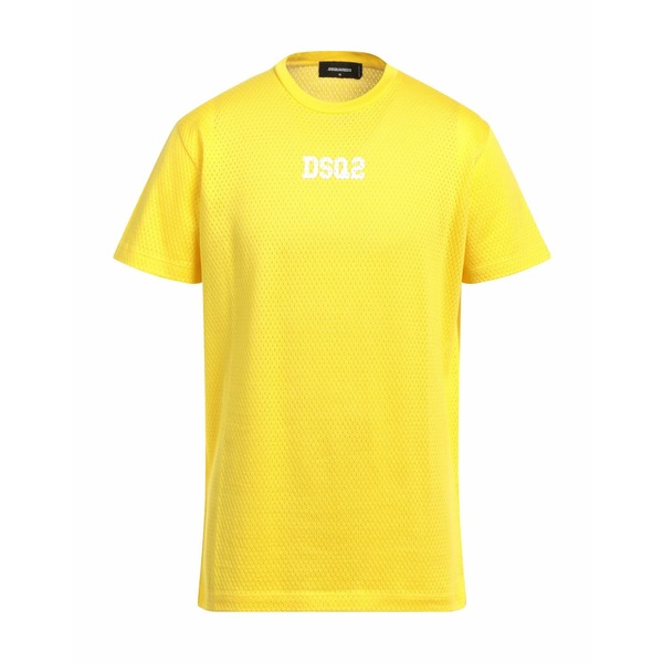【送料無料】 ディースクエアード メンズ Tシャツ トップス T-shirts Yellow