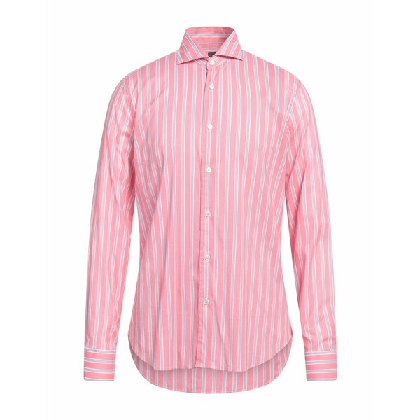 【送料無料】 フェデーリ メンズ シャツ トップス Shirts Pink|asty