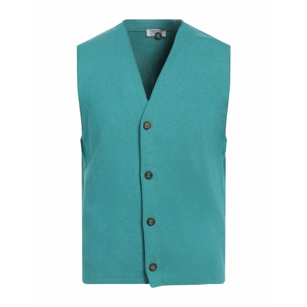 【貨物輸送無料】 ヘリテージ メンズ 編み物\u0026スウェーター アウター Cardigans Azure