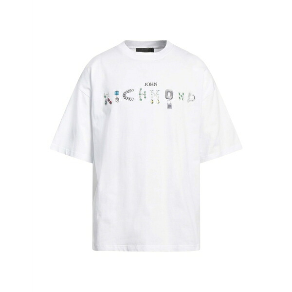 【送料無料】 ジョン リッチモンド メンズ Tシャツ トップス T-shirts White
