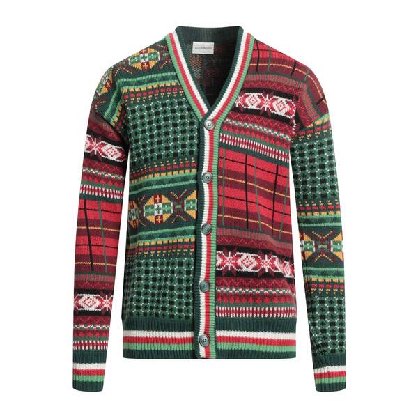 【送料無料】 ドロール・ド・ムッシュ メンズ カーディガン アウター Cardigans Green｜asty