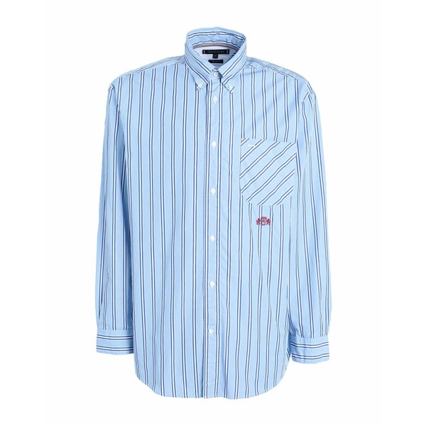 【送料無料】 トミー ヒルフィガー メンズ シャツ トップス Shirts Azure