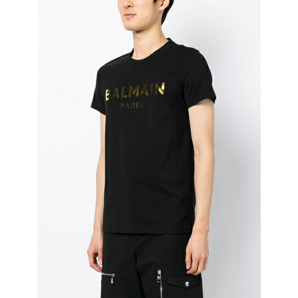 つやあり BALMAIN バルマン ロゴTシャツ 半袖カットソー メンズ