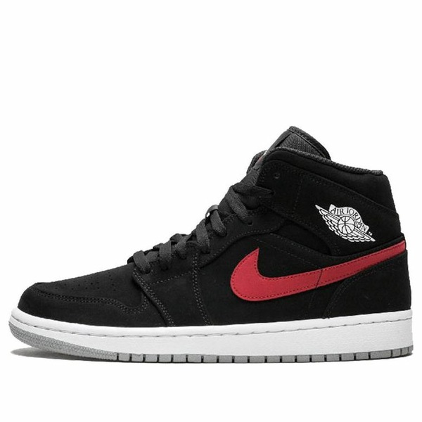 Jordan ジョーダン メンズ スニーカー  【Air Jordan 1 Mid \u0027Multicolor Swoosh Black\u0027 554724-065】  大きさ US_12(30.0珊)