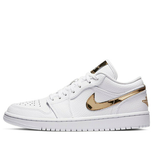Jordan ジョーダン レディース スニーカー  【(WMNS) Air Jordan 1 Retro Low \u0027White Metallic Gold\u0027 CZ4776-100】  大きさ US_W_11.5