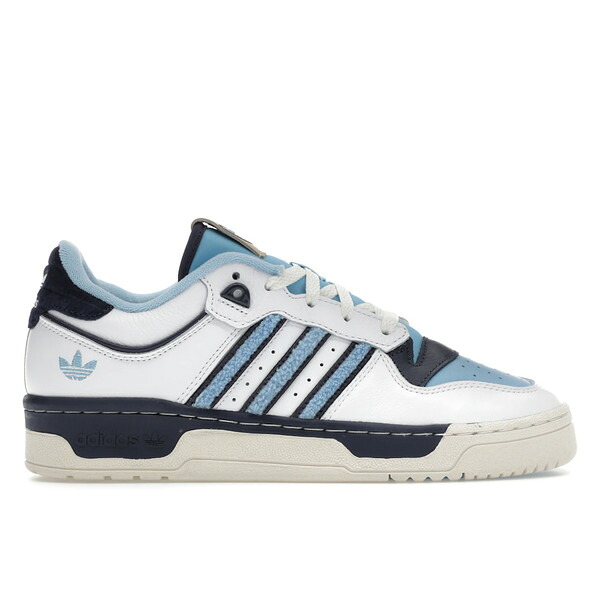 adidas アディダス メンズ スニーカー 【adidas Rivalry Low 86 Cloud White Clear Blue Shadow Navy】 サイズ US_9(27.0cm) Cloud White/Clear Blue/Shadow Navy|asty