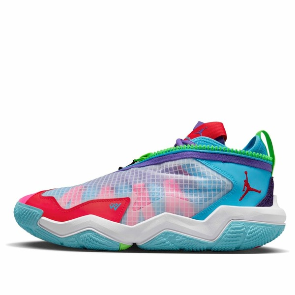 Jordan ジョーダン メンズ スニーカー 【Air Jordan Why Not .6 PF 'White Siren Red Blue Grape' DV1249-100】 サイズ US_9(27.0cm)｜asty