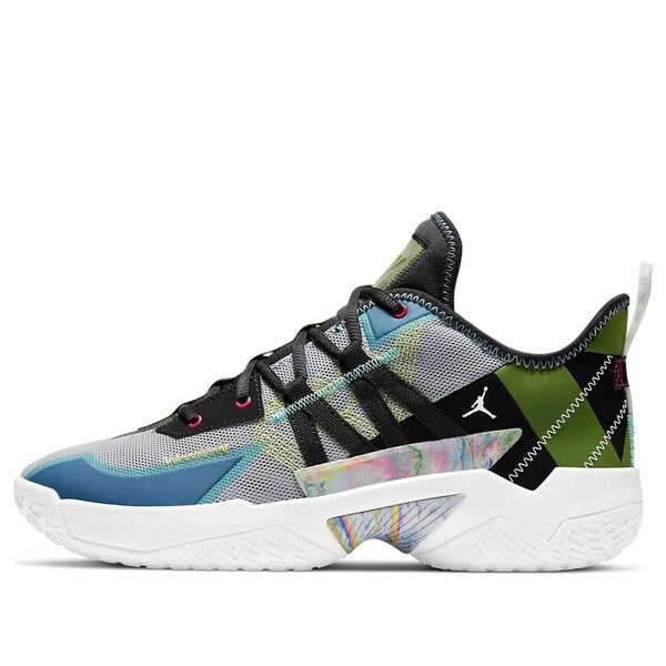 Jordan ジョーダン メンズ スニーカー 【Air Jordan Westbrook One Take 2 'Wolf Grey Aurora Green' CW2457-003】 サイズ US_11.5(29.5cm)｜asty