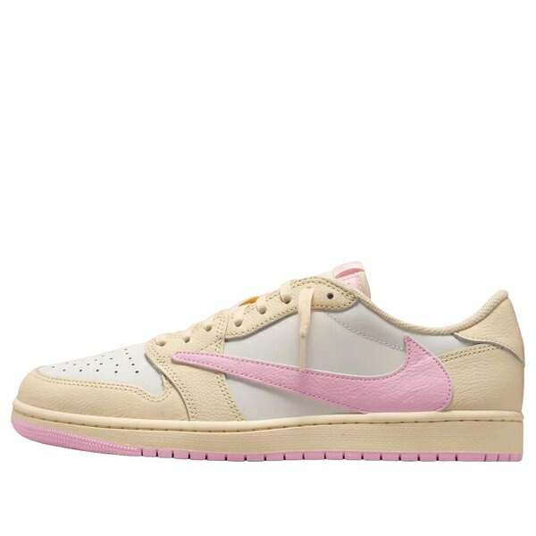 Jordan ジョーダン メンズ スニーカー 【Air Jordan 1 Low OG x Travis Scott 'Shy Pink' IQ7604-100】 サイズ US_10(28.0cm)|asty