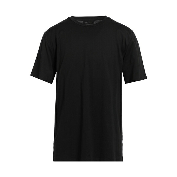 【貨物輸送無料】 ロベルトコリーナ メンズ プルオーバー トップス T-shirts Black